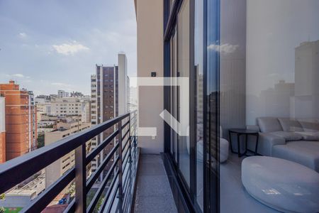Varanda da Sala de apartamento para alugar com 2 quartos, 107m² em Cerqueira César, São Paulo