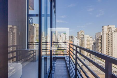 Varanda da Sala de apartamento para alugar com 2 quartos, 107m² em Cerqueira César, São Paulo