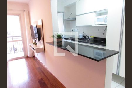 Sala/Cozinha de apartamento para alugar com 2 quartos, 61m² em Jardim Leonor, São Paulo