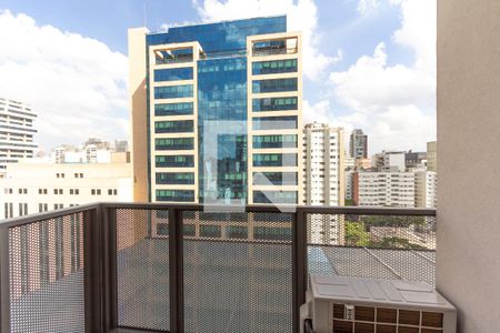 Varanda da Sala de apartamento para alugar com 1 quarto, 35m² em Moema, São Paulo
