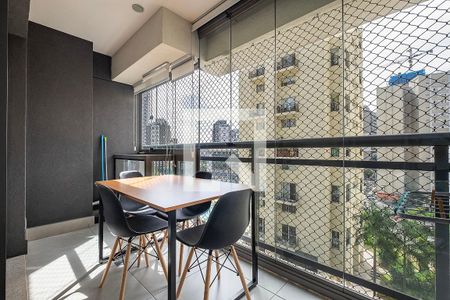 Studio - Varanda de kitnet/studio para alugar com 1 quarto, 33m² em Sumarezinho, São Paulo
