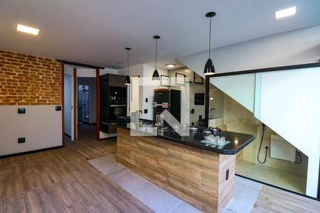 Sala cozinha de casa para alugar com 2 quartos, 80m² em Santa Rosa, Niterói
