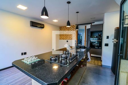 Sala cozinha de casa para alugar com 2 quartos, 80m² em Santa Rosa, Niterói