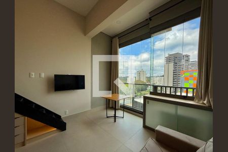Sala de kitnet/studio para alugar com 1 quarto, 28m² em Jardim das Acacias, São Paulo