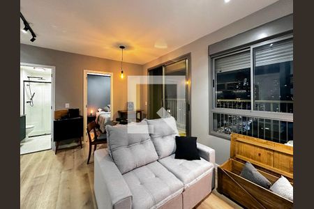 Sala de apartamento para alugar com 1 quarto, 37m² em Santo Amaro, São Paulo