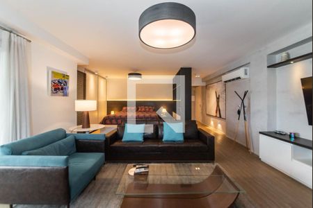 Sala de apartamento para alugar com 1 quarto, 67m² em Brooklin, São Paulo