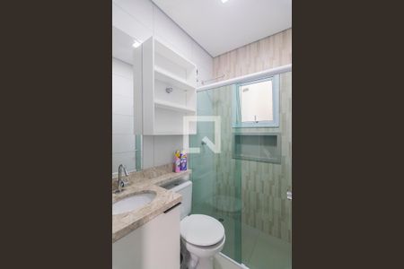 Banheiro da Suite de apartamento para alugar com 2 quartos, 120m² em Vila Camilópolis, Santo André