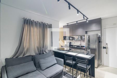 Sala de apartamento para alugar com 2 quartos, 120m² em Vila Camilópolis, Santo André