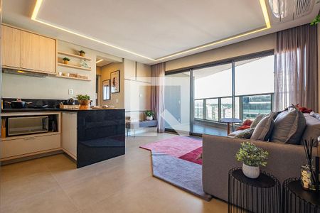 Sala/Cozinha de apartamento para alugar com 2 quartos, 85m² em Pinheiros, São Paulo