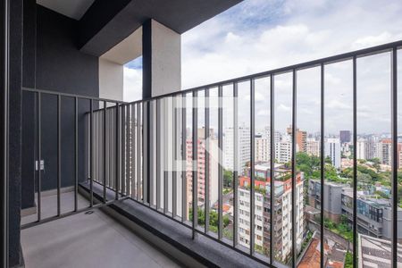 Studio - Varanda de kitnet/studio para alugar com 1 quarto, 26m² em Cerqueira César, São Paulo