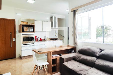 Sala de apartamento à venda com 2 quartos, 100m² em Campestre, Santo André