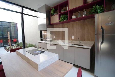 Studio à venda com 28m², 1 quarto e sem vaga Studio à venda com 28m², 1 quarto e sem vagaÁrea comum - Churrasqueira