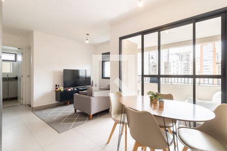 Sala de Jantar de apartamento para alugar com 1 quarto, 40m² em Indianópolis, São Paulo