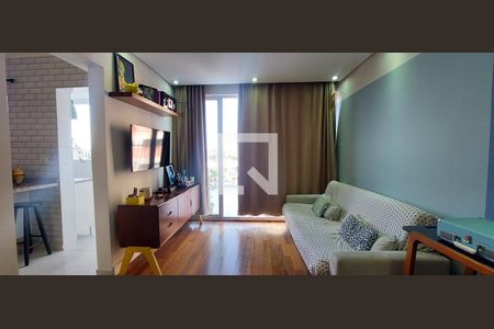 Sala de apartamento para alugar com 2 quartos, 60m² em Campestre, Santo André