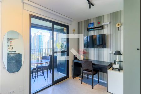 Sala/Quarto de kitnet/studio para alugar com 1 quarto, 26m² em Campo Belo, São Paulo