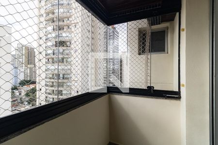 Varanda da Sala de apartamento à venda com 2 quartos, 55m² em Vila Gumercindo, São Paulo