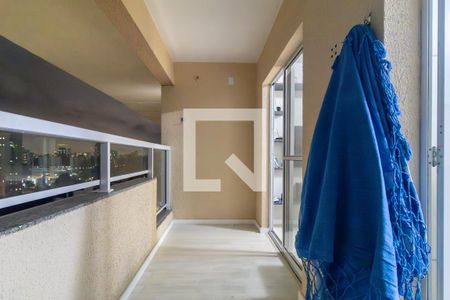 Varanda da Sala de apartamento à venda com 1 quarto, 40m² em Jardim Ampliação, São Paulo
