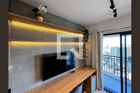 Sala de apartamento à venda com 1 quarto, 34m² em Santo Amaro, São Paulo