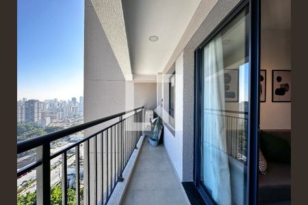 Sacada de apartamento à venda com 1 quarto, 34m² em Santo Amaro, São Paulo