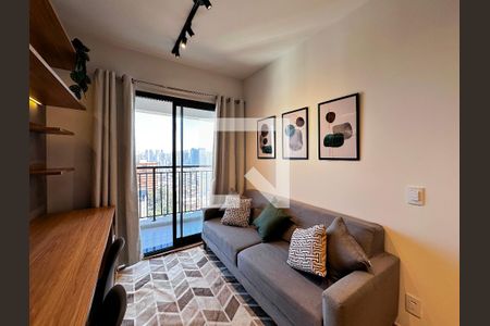 Sala de apartamento à venda com 1 quarto, 34m² em Santo Amaro, São Paulo