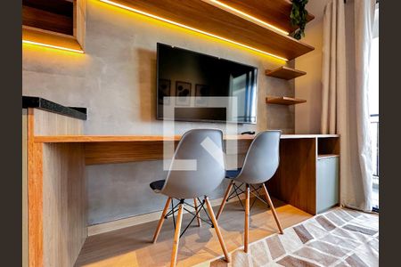 Sala de apartamento à venda com 1 quarto, 34m² em Santo Amaro, São Paulo