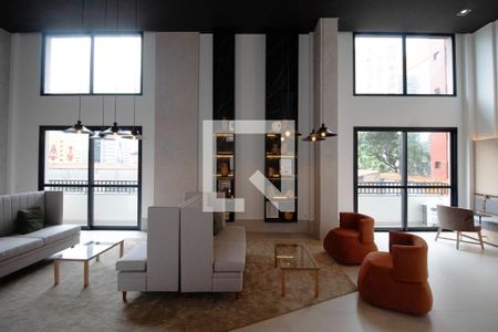Studio para alugar com 26m², 1 quarto e sem vaga Studio para alugar com 26m², 1 quarto e sem vagaÁrea comum - Salão de festas