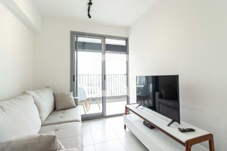 Sala de apartamento à venda com 1 quarto, 37m² em Vila Firmiano Pinto, São Paulo