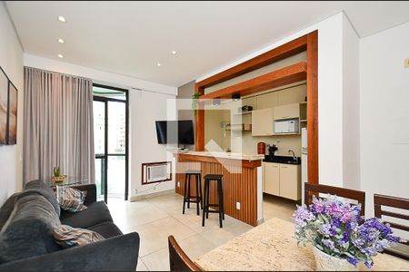 Sala Ambientes de apartamento para alugar com 1 quarto, 44m² em Savassi, Belo Horizonte