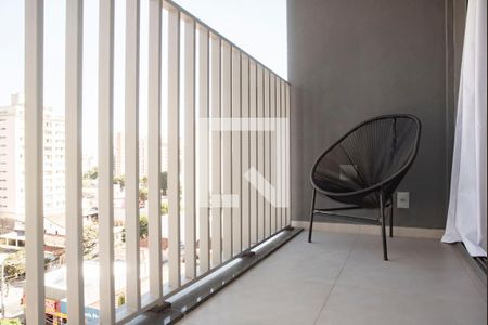 Varanda do Studio de kitnet/studio para alugar com 1 quarto, 21m² em Vila Clementino, São Paulo
