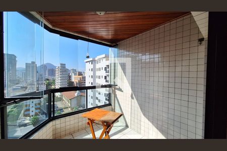 Varanda da Sala de apartamento para alugar com 2 quartos, 85m² em Guilhermina, Praia Grande