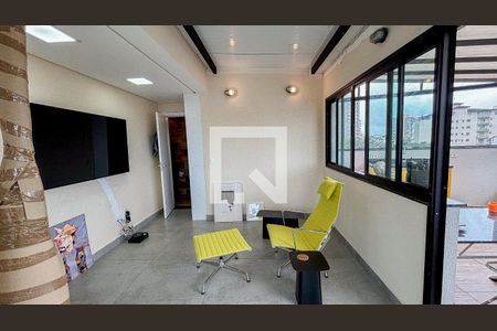 Apartamento à venda com 90m², 1 quarto e 2 vagas Apartamento à venda com 90m², 1 quarto e 2 vagasCobertura - Sala de Tv