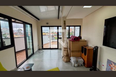 Apartamento à venda com 90m², 1 quarto e 2 vagas Apartamento à venda com 90m², 1 quarto e 2 vagasCobertura - Sala de Tv