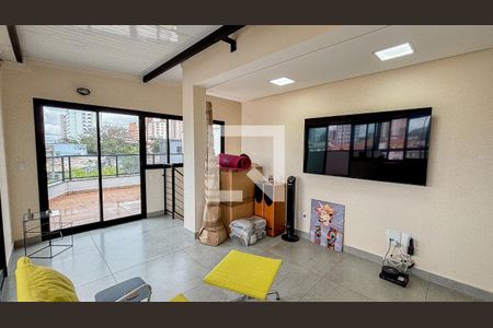Apartamento à venda com 90m², 1 quarto e 2 vagas Apartamento à venda com 90m², 1 quarto e 2 vagasCobertura - Sala de Tv