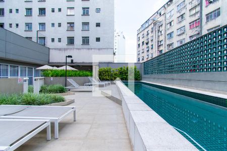 Studio para alugar com 23m², 1 quarto e 1 vaga Studio para alugar com 23m², 1 quarto e 1 vagaPiscina