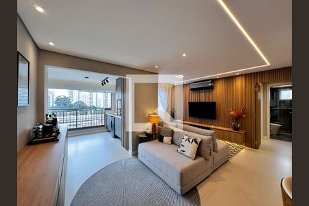 Sala de apartamento à venda com 2 quartos, 84m² em Jardim Caravelas, São Paulo