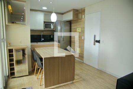 Sala/Cozinha de apartamento para alugar com 1 quarto, 48m² em Planalto, São Bernardo do Campo