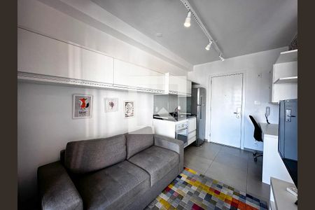 Sala de kitnet/studio para alugar com 1 quarto, 33m² em Brooklin Paulista, São Paulo