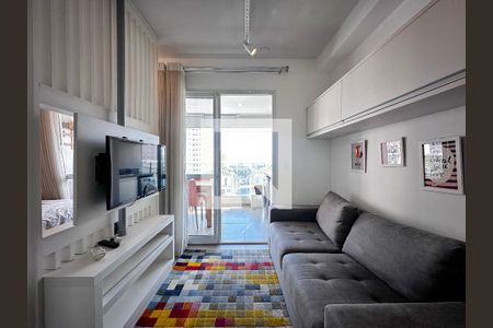 Sala de kitnet/studio para alugar com 1 quarto, 33m² em Brooklin Paulista, São Paulo
