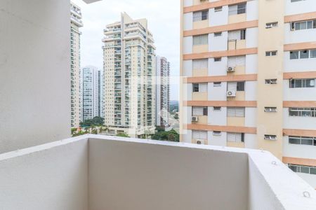 Varanda da Sala de apartamento para alugar com 1 quarto, 45m² em Campo Belo, São Paulo