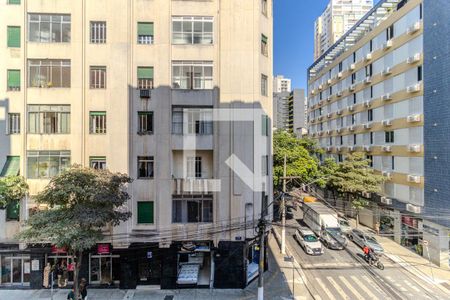 Vista da Sala de apartamento para alugar com 1 quarto, 31m² em República, São Paulo