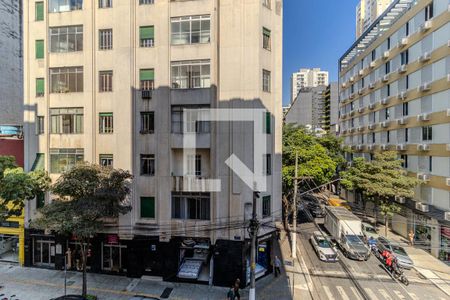 Vista do Quarto de apartamento para alugar com 1 quarto, 31m² em República, São Paulo