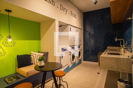 Studio para alugar com 25m², 1 quarto e sem vaga Studio para alugar com 25m², 1 quarto e sem vagaLavanderia