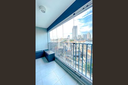 Varanda da Sala de apartamento para alugar com 1 quarto, 36m² em Vila Firmiano Pinto, São Paulo