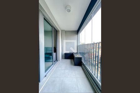 Varanda da Sala de apartamento para alugar com 1 quarto, 36m² em Vila Firmiano Pinto, São Paulo