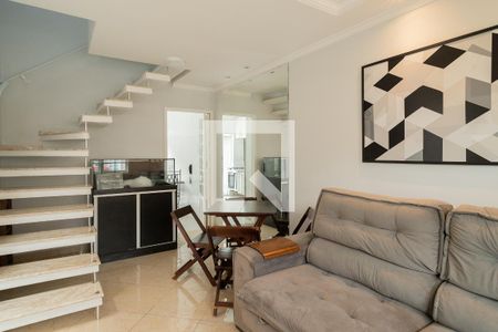 Sala de casa de condomínio para alugar com 2 quartos, 106m² em Nova Petrópolis, São Bernardo do Campo