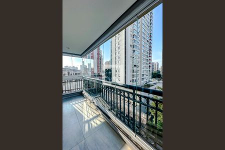 Varanda da Sala de apartamento para alugar com 1 quarto, 40m² em Vila Regente Feijó, São Paulo