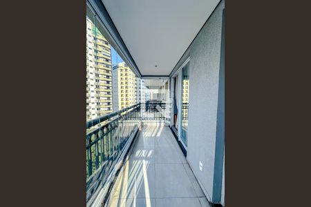 Varanda da Sala de apartamento para alugar com 1 quarto, 40m² em Vila Regente Feijó, São Paulo