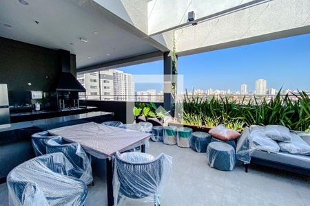 Área comum - Churrasqueira de kitnet/studio para alugar com 1 quarto, 20m² em Ipiranga, São Paulo