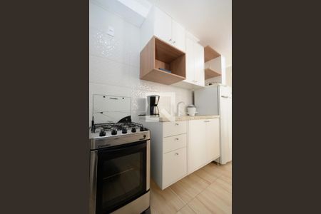 Apartamento para alugar com 34m², 2 quartos e 1 vagaDetalhe da cozinha