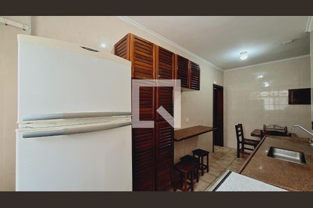 Sala/Cozinha de apartamento para alugar com 1 quarto, 37m² em Vila Tupi, Praia Grande